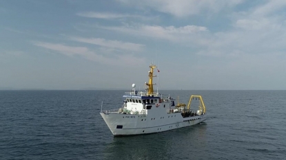 Ege Denizi’nde iklim değişikliğinin izlerini Koca Piri Reis gemisiyle sürüyorlar