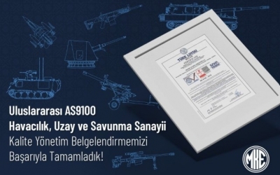 MKE, AS9100 Sertifikası kazandı
