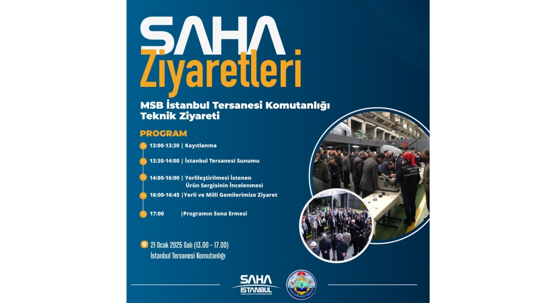 MSB İstanbul Tersanesi Komutanlığı Teknik Ziyareti