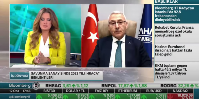 Bloomberg HT'de "İş Dünyası" programına konuk olduk