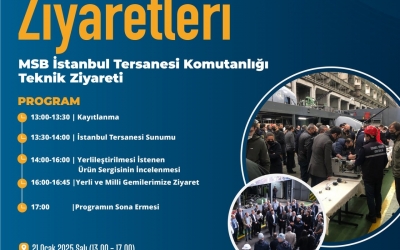 MSB İstanbul Tersanesi Komutanlığı Teknik Ziyareti